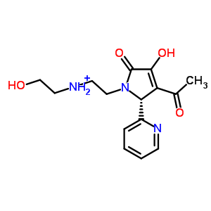 436088-90-3  2-[(2R)-3-acetyl-4-hydroxy-5-oxo-2-pyridin-2-yl-2,5-dihydro-1H-pyrrol-1-yl]-N-(2-hydroxyethyl)ethanaminium