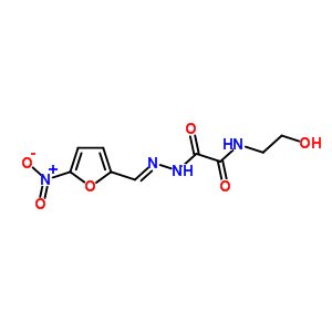 4481-17-8  N-(2-hydroxyethyl)-2-{(2E)-2-[(5-nitrofuran-2-yl)methylidene]hydrazinyl}-2-oxoacetamide