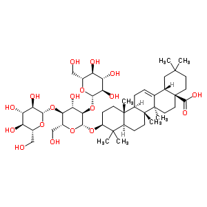 50657-29-9  (3beta)-3-{[beta-D-glucopyranosyl-(1->2)-[beta-D-glucopyranosyl-(1->4)]-beta-D-glucopyranosyl]oxy}olean-12-en-28-oic acid