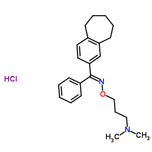 51490-41-6  N,N-dimethyl-3-({[(E)-phenyl(6,7,8,9-tetrahydro-5H-benzo[7]annulen-2-yl)methylidene]amino}oxy)propan-1-amine hydrochloride (1:1)