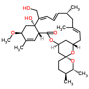 51596-16-8  (3S,5R,5'S,6'R,7S,9E,12R,15Z,16aS,18S,20aR)-16a-hydroxy-16-(hydroxymethyl)-18-methoxy-5',6',10,12,19-pentamethyl-3,3',4,4',5',6',7,8,11,12,16a,17,18,20a-tetradecahydro-1H-spiro[3,7-methano[2,6]benzodioxacyclooctadecine-5,2'-pyran]-1-one