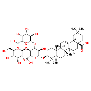 53043-29-1  (3beta)-3-{[beta-D-galactopyranosyl-(1->3)-[beta-D-glucopyranosyl-(1->4)]-beta-D-glucopyranosyl]oxy}olean-12-en-28-oic acid