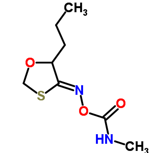 54266-80-7  (methylamino)({[(4Z)-5-propyl-1,3-oxathiolan-4-ylidene]amino}oxy)methanone