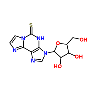54277-40-6  3-pentofuranosyl-3,4-dihydro-5H-imidazo[2,1-i]purine-5-thione
