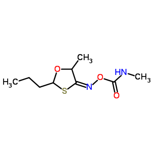 54352-25-9  (methylamino)({[(4E)-5-methyl-2-propyl-1,3-oxathiolan-4-ylidene]amino}oxy)methanone