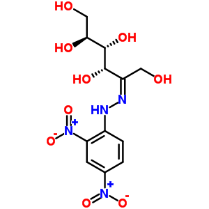 54538-25-9  (2S,3R,4S,5Z)-5-[2-(2,4-dinitrophenyl)hydrazinylidene]hexane-1,2,3,4,6-pentol (non-preferred name)