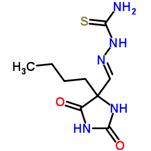 5462-53-3  (2E)-2-[(4-butyl-2,5-dioxoimidazolidin-4-yl)methylidene]hydrazinecarbothioamide