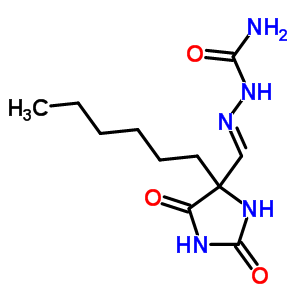 5462-54-4  (2E)-2-[(4-hexyl-2,5-dioxoimidazolidin-4-yl)methylidene]hydrazinecarboxamide