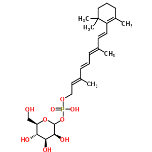 55722-25-3  (2E,4E,6E,8E)-3,7-dimethyl-9-(2,6,6-trimethylcyclohex-1-en-1-yl)nona-2,4,6,8-tetraen-1-yl (3S,4S,5S,6R)-3,4,5-trihydroxy-6-(hydroxymethyl)tetrahydro-2H-pyran-2-yl hydrogen phosphate (non-preferred name)