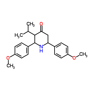 5806-19-9  2,6-bis(4-methoxyphenyl)-3-(1-methylethyl)piperidin-4-one