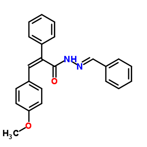 58973-62-9  (2Z)-3-(4-methoxyphenyl)-2-phenyl-N'-[(E)-phenylmethylidene]prop-2-enehydrazide