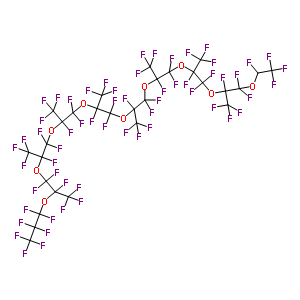 58979-41-2  1,1,1,2,4,4,5,7,7,8,10,10,11,13,13,14,16,16,17,19,19,20,22,22,23,25,25,26,28,28,29,29,30,30,30-pentatriacontafluoro-5,8,11,14,17,20,23,26-octakis(trifluoromethyl)-3,6,9,12,15,18,21,24,27-nonaoxatriacontane