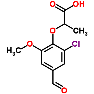 590395-58-7  2-(2-chloro-4-formyl-6-methoxyphenoxy)propanoic acid