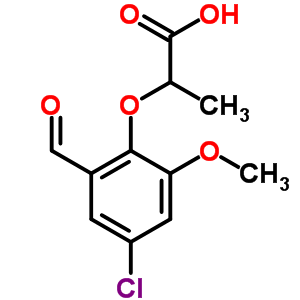 590395-59-8  2-(4-chloro-2-formyl-6-methoxyphenoxy)propanoic acid