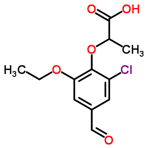 590395-60-1  2-(2-chloro-6-ethoxy-4-formylphenoxy)propanoic acid