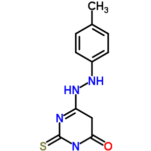 59095-98-6  6-[2-(4-methylphenyl)hydrazino]-2-thioxo-2,5-dihydropyrimidin-4(3H)-one