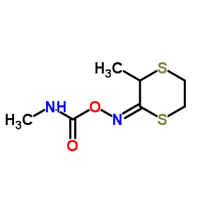 59375-71-2  (methylamino)({[(2E)-3-methyl-1,4-dithian-2-ylidene]amino}oxy)methanone