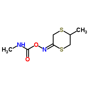 59379-68-9  (methylamino)({[(2E)-5-methyl-1,4-dithian-2-ylidene]amino}oxy)methanone