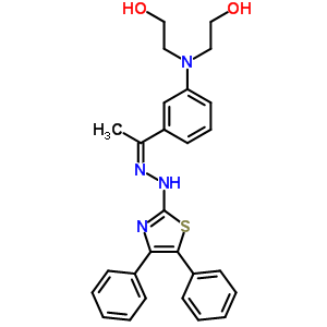 61930-46-9  2,2'-[(3-{(1Z)-1-[2-(4,5-difenyl-1,3-thiazool-2-yl)hydrazinylideen]ethylfenyl)imino]diethanol