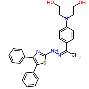 61930-49-2  2,2'-[(4-{(1Z)-1-[2-(4,5-diphenyl-1,3-thiazol-2-yl)hydrazinylidene]ethyl}phenyl)imino]diethanol