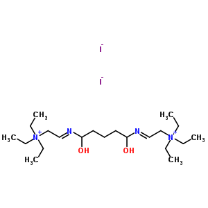 62055-19-0  (2E,2'E)-2,2'-[(1,5-dihydroxypentane-1,5-diyl)dinitrilo]bis(N,N,N-triethylethanaminium) diiodide