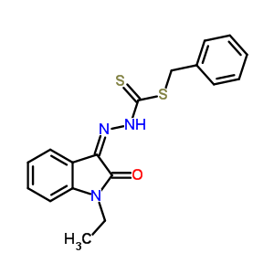 62295-08-3  benzyl (2Z)-2-(1-ethyl-2-oxo-1,2-dihydro-3H-indol-3-ylidene)hydrazinecarbodithioate