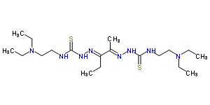 63595-54-0  (3E,5E)-N-[2-(diethylamino)ethyl]-4,12-diethyl-5-methyl-8-thioxo-2,3,6,7,9,12-hexaazatetradeca-3,5-diene-1-thioamide