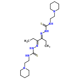 63595-60-8  (2E,2'E)-2,2'-(3E,4E)-hexane-3,4-diylidenebis{N-[2-(piperidin-1-yl)ethyl]hydrazinecarbothioamide}