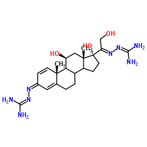 64-26-6  N'',N'''''-[(3Z,8xi,9xi,11beta,14xi,20E)-11,17,21-trihydroxypregna-1,4-dieen-3,20-diylideen]dicarbonohydrazonisch diamide