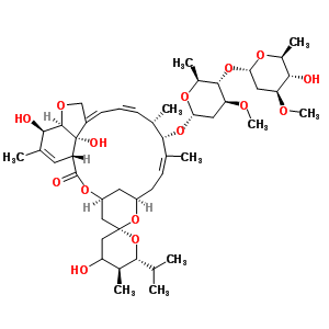 65195-58-6  (2aZ,4Z,5'S,6S,6'R,7S,8Z,11R,13R,15S,17aR,20R,20aR,20bS)-4',20,20b-trihydroxy-5',6,8,19-tetramethyl-6'-(1-methylethyl)-17-oxo-3',4',5',6,6',10,11,14,15,17,17a,20,20a,20b-tetradecahydro-2H,7H-spiro[11,15-methanofuro[4,3,2-pq][2,6]benzodioxacyclooctadecine-