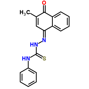 66655-19-4  (2E)-2-(3-methyl-4-oxonaphthalen-1(4H)-ylidene)-N-phenylhydrazinecarbothioamide