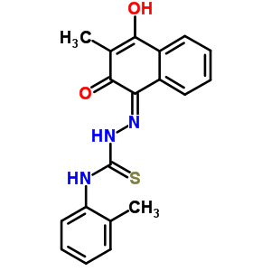 66655-24-1  (2Z)-2-(4-hydroxy-3-methyl-2-oxonaphthalen-1(2H)-ylidene)-N-(2-methylphenyl)hydrazinecarbothioamide