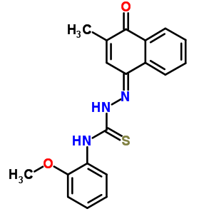 66700-54-7  (2E)-N-(2-methoxyphenyl)-2-(3-methyl-4-oxonaphthalen-1(4H)-ylidene)hydrazinecarbothioamide