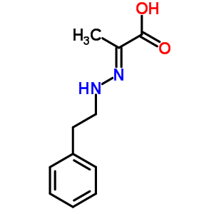 66700-68-3  (2E)-2-[2-(2-phenylethyl)hydrazinylidene]propanoic acid