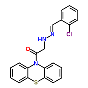 66762-11-6  2-[(2E)-2-(2-chlorobenzylidene)hydrazinyl]-1-(10H-phenothiazin-10-yl)ethanone