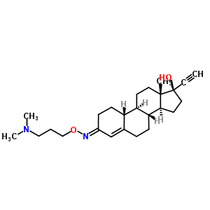 66841-21-2  (3E,17beta)-3-{[3-(dimethylamino)propoxy]imino}-17-ethynylestr-4-en-17-ol