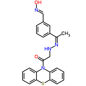 67897-43-2  2-[(2Z)-2-(1-{3-[(E)-(hydroxyimino)methyl]phenyl}ethylidene)hydrazinyl]-1-(10H-phenothiazin-10-yl)ethanone