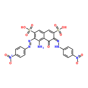 68084-24-2  (3E)-5-amino-6-[(E)-(4-nitrophenyl)diazenyl]-3-[2-(4-nitrophenyl)hydrazinylidene]-4-oxo-3,4-dihydronaphthalene-2,7-disulfonic acid