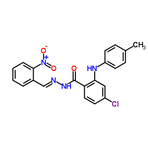 70057-10-2  4-chloro-2-[(4-methylphenyl)amino]-N'-[(E)-(2-nitrophenyl)methylidene]benzohydrazide