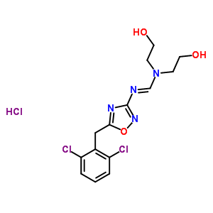 70925-94-9  N'-[5-(2,6-dichlorobenzyl)-1,2,4-oxadiazol-3-yl]-N,N-bis(2-hydroxyethyl)imidoformamide hydrochloride (1:1)
