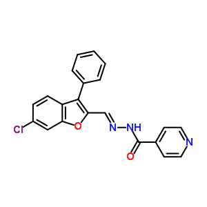 72109-18-3  N'-[(E)-(6-chloro-3-phenyl-1-benzofuran-2-yl)methylidene]pyridine-4-carbohydrazide