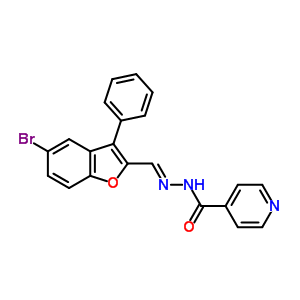 72109-19-4  N'-[(E)-(5-bromo-3-phenyl-1-benzofuran-2-yl)methylidene]pyridine-4-carbohydrazide