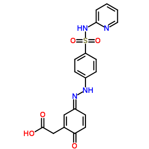 73536-01-3  [(3E)-6-oxo-3-{2-[4-(pyridin-2-ylsulfamoyl)phenyl]hydrazinylidene}cyclohexa-1,4-dien-1-yl]acetic acid
