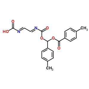 73909-19-0  {(1E,2E)-2-[({[(4-methylbenzoyl)oxy](4-methylphenyl)methoxy}carbonyl)imino]ethylidene}carbamic acid