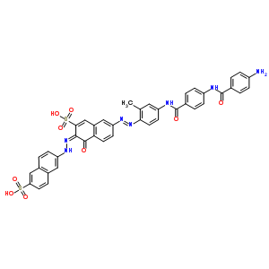 7401-48-1  6-{(2E)-2-[6-{(E)-[4-({4-[(4-aminobenzoyl)amino]benzoyl}amino)-2-methylphenyl]diazenyl}-1-oxo-3-sulfonaphthalen-2(1H)-ylidene]hydrazinyl}naphthalene-2-sulfonic acid