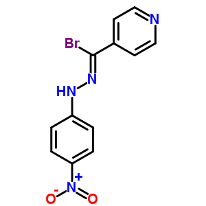 74305-94-5  N-(4-nitrophenyl)pyridin-4-karbohydrazonoylbromid