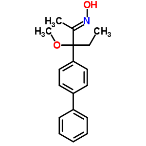 7472-42-6  (2E)-3-(biphenyl-4-yl)-N-hydroxy-3-methoxypentan-2-imine