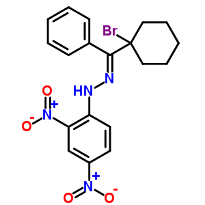 7479-43-8  (1E)-1-[(1-bromocyclohexyl)(phenyl)methylidene]-2-(2,4-dinitrophenyl)hydrazine