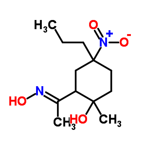 7501-89-5  2-[(1E)-N-hydroxyethanimidoyl]-1-methyl-4-nitro-4-propylcyclohexanol