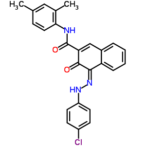 75199-15-4  (4Z)-4-[2-(4-chlorophenyl)hydrazinylidene]-N-(2,4-dimethylphenyl)-3-oxo-3,4-dihydronaphthalene-2-carboxamide